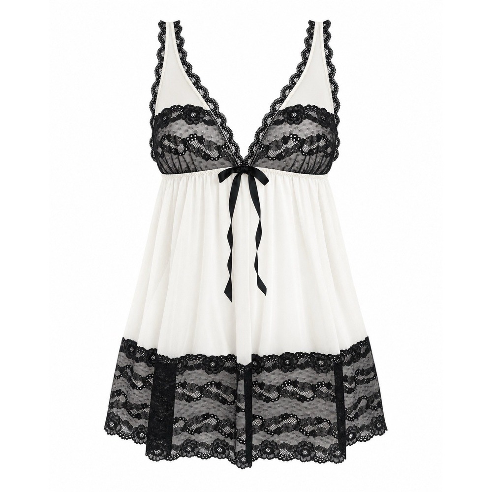 NWT Victoria's Secret Y2K Lace Babydoll Chemise Nightgown Sheer Romantic Sz M